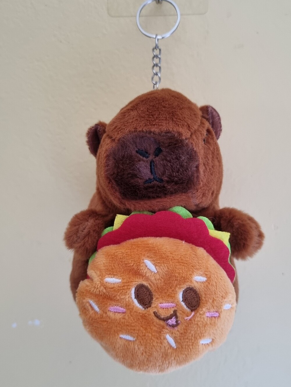 Cute Capybara Kids Bag Keychain Soft Plush Stuffed Toy Plushies Bag Accessories